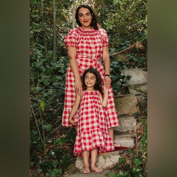 Doen Rhone Dress St Ouen Cherry Plaid - Picture 12 of 13